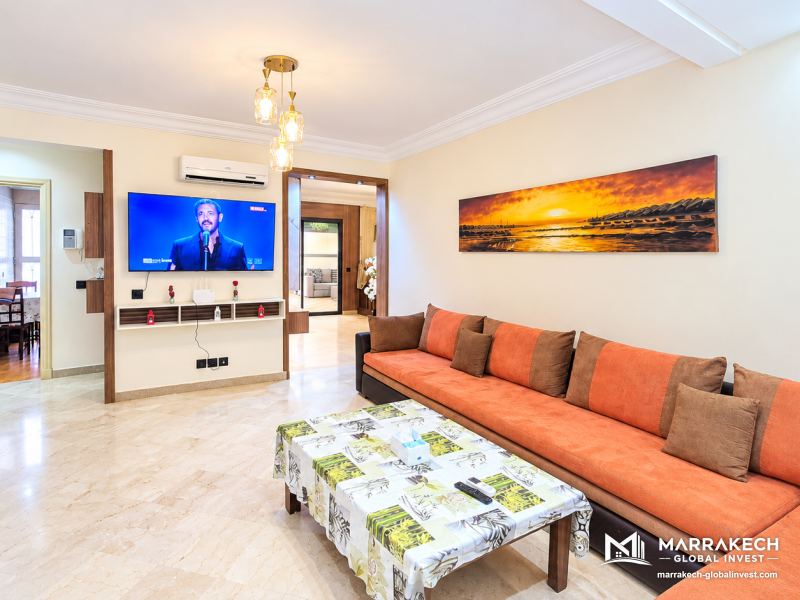 Appartement 2 chambres meublé avec terrasse à louer – Guéliz, Marrakech