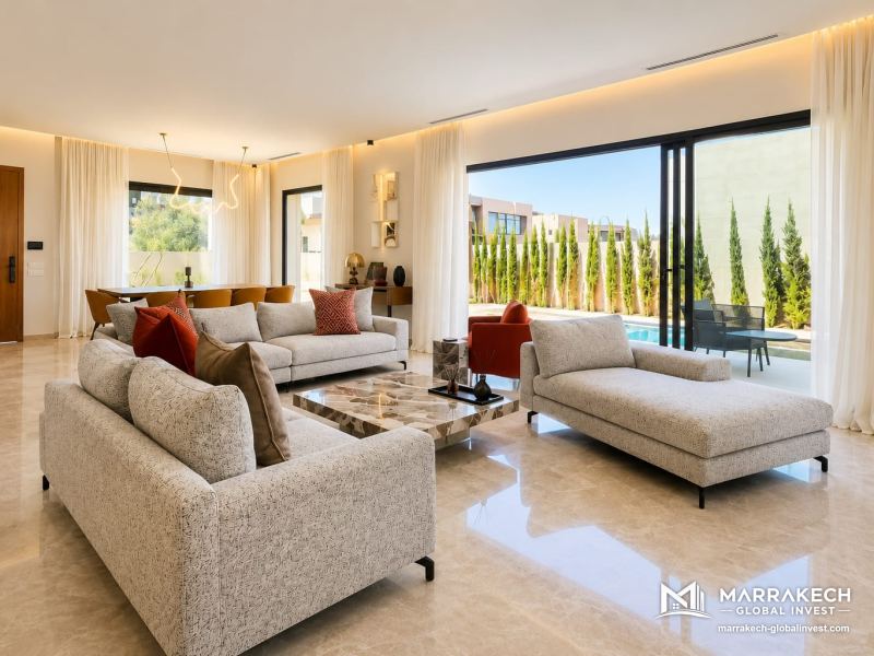 Villa 4 suites avec piscine à louer – Résidence Akenza, Route de l'Ourika, Marrakech