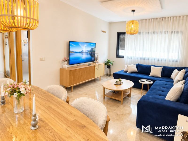 Location appartement 2 chambres non meublé vide de 71 m² à l’Hivernage – Marrakech