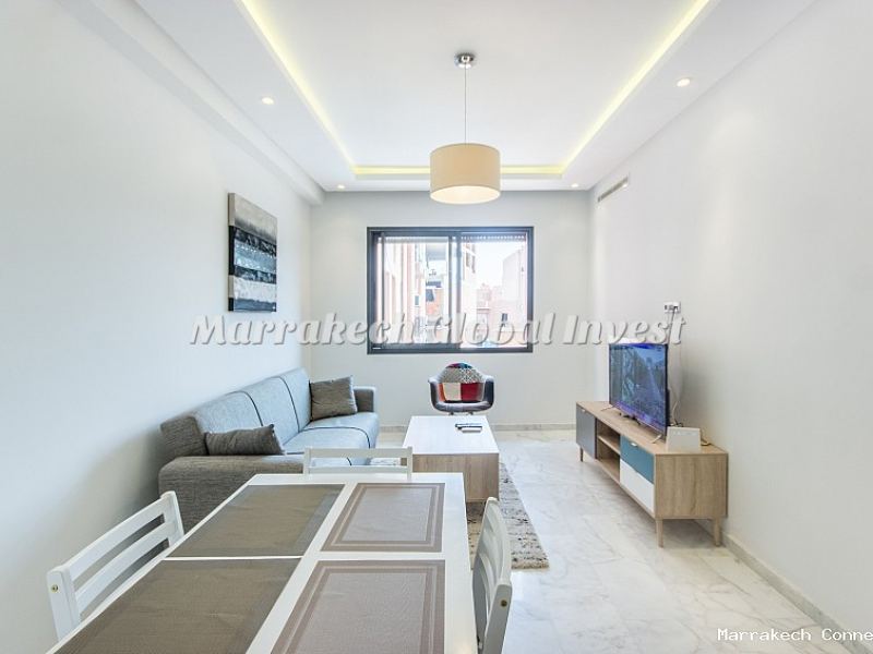Appartement design 2 chambres en location saisonnière – Guéliz, Marrakech – photo 2