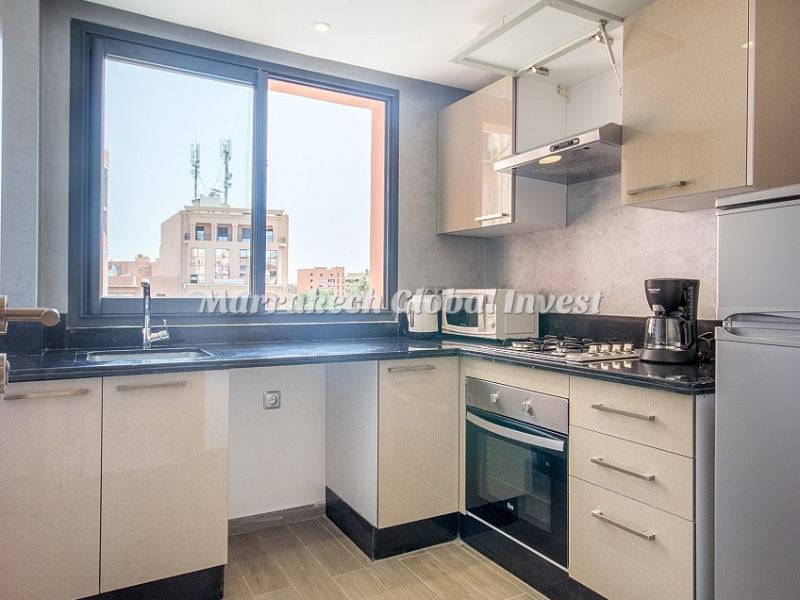 Appartement design 2 chambres en location saisonnière – Guéliz, Marrakech – photo 3