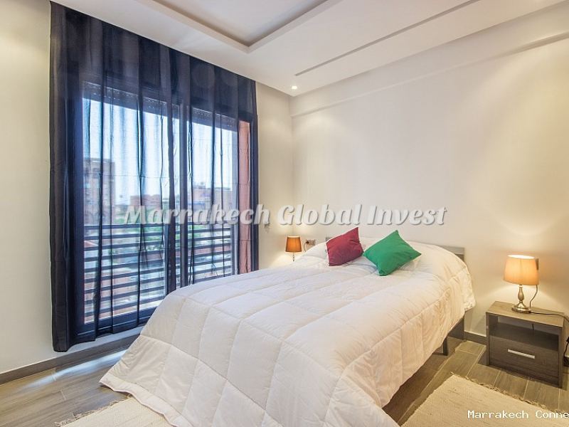 Appartement design 2 chambres en location saisonnière – Guéliz, Marrakech – photo 5
