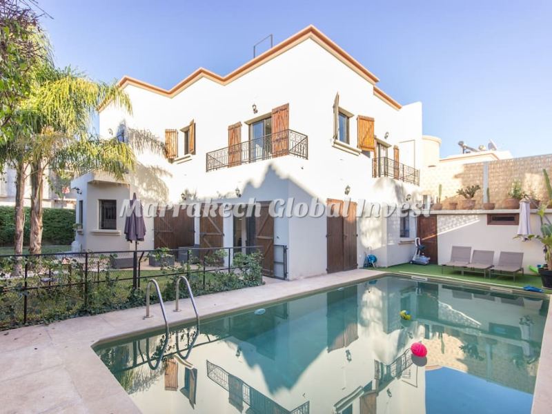 Villa de charme avec piscine en location saisonnière – Targa, Marrakech