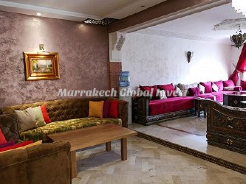 Appartement 3 chambres 130 m² en location saisonnière – Guéliz, Marrakech