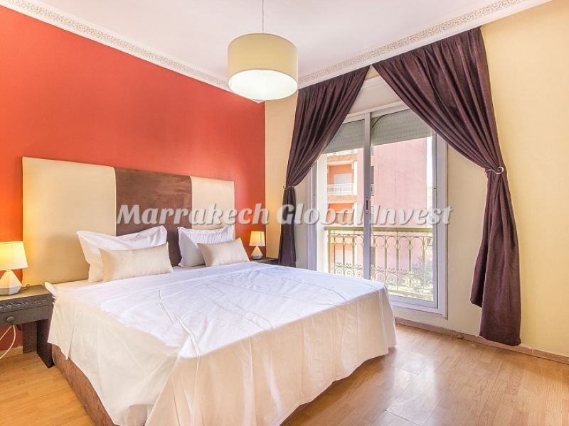 Appartement F3 avec terrasse et piscine à vendre – Guéliz, Marrakech