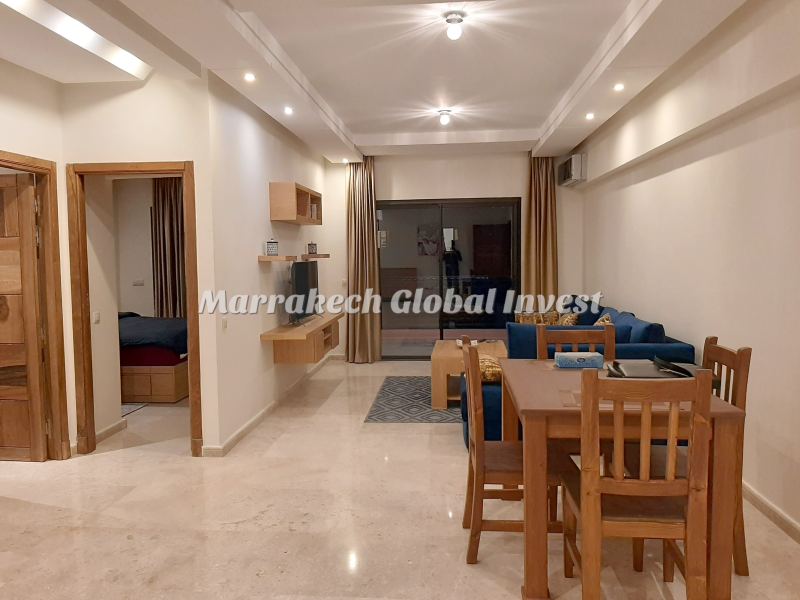 Appartement 1 chambre meublé avec long balcon à louer – Guéliz, Marrakech – photo 2