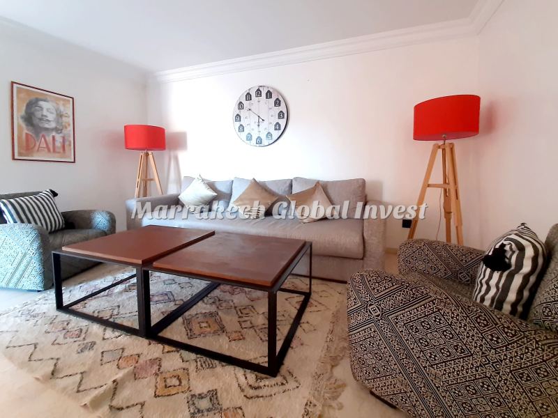 Appartement F3 de luxe meublé avec terrasse près du Carré Eden – Guéliz, Marrakech – photo 3