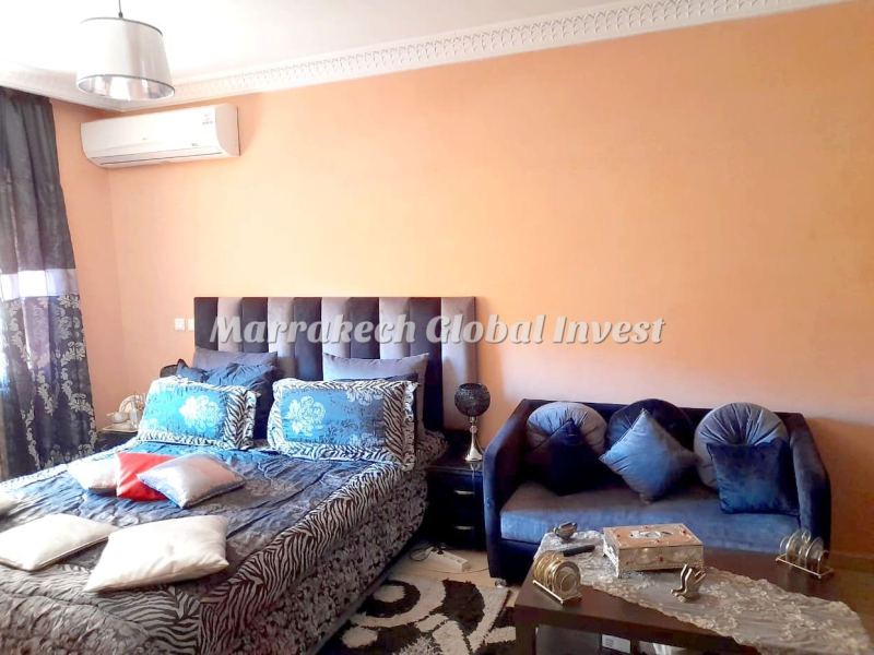 Duplex F4 meublé avec terrasse de 52 m² à louer – Majorelle, Marrakech