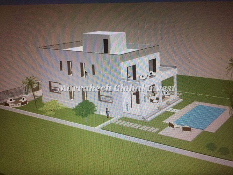 Villa meublée 5 chambres avec piscine à vendre – Targa, Marrakech