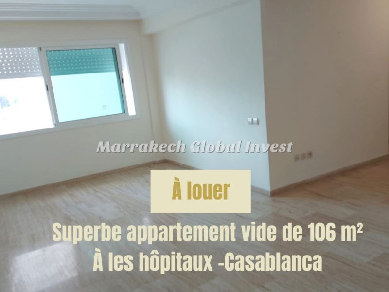 Appartement vide 2 chambres avec terrasse à louer – Les Hôpitaux, Casablanca – photo 2
