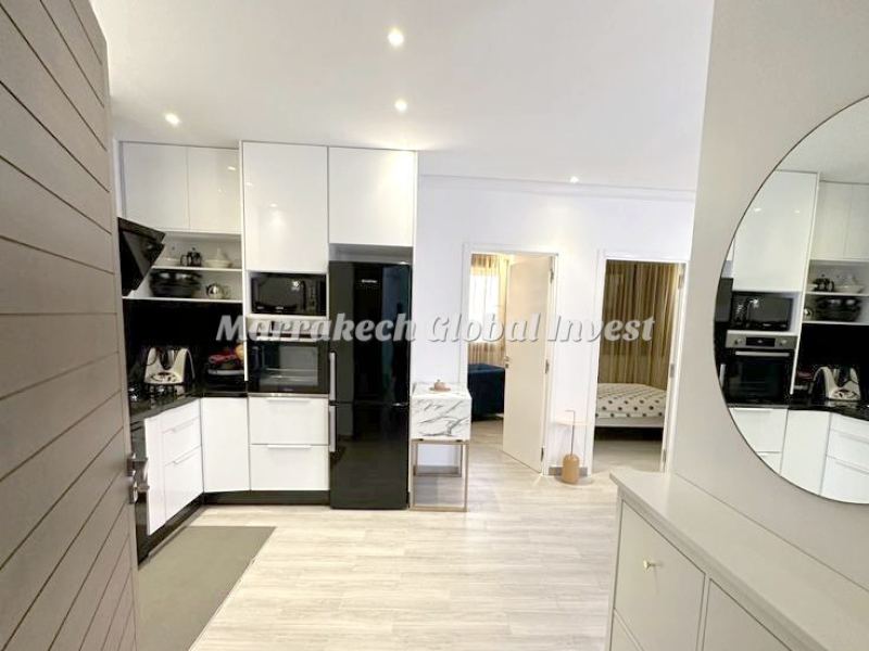 Appartement 2 chambres meublé 100 m² à louer – Targa, Marrakech