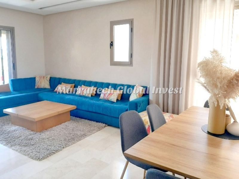 Appartement F4 vue golf et piscine à louer – Prestigia, Marrakech