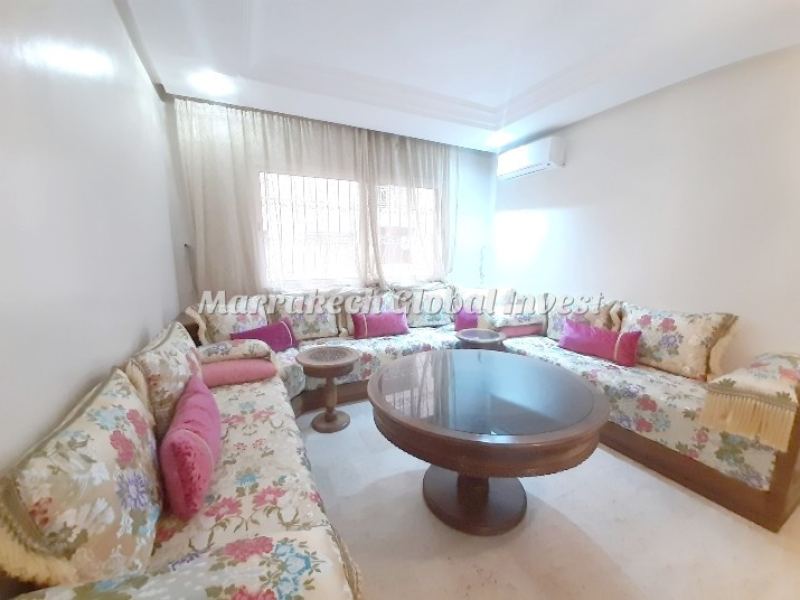 Appartement 2 chambres meublé à louer – Hivernage, Marrakech – photo 2