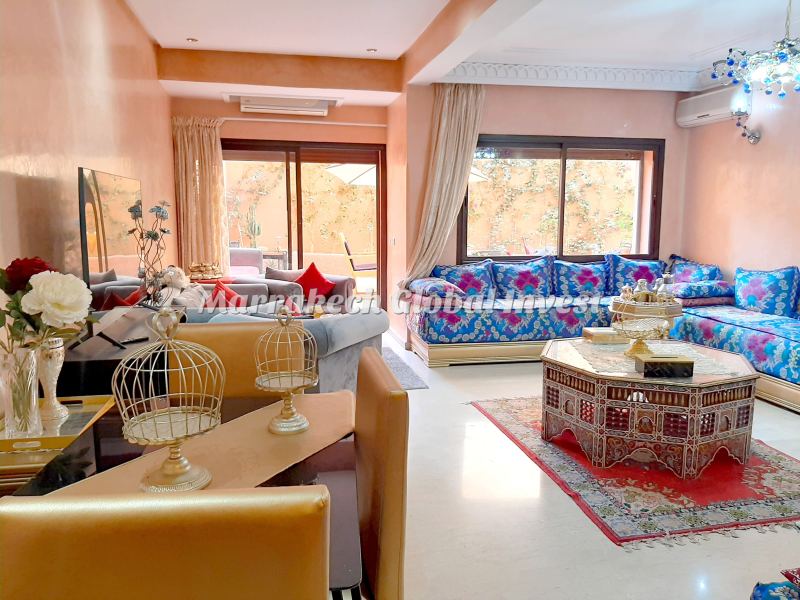 Duplex meublé 3 chambres avec terrasse en location saisonnière – Majorelle, Marrakech – photo 2