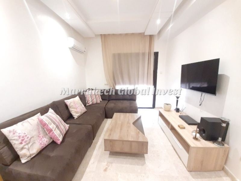 Appartement F2 meublé avec terrasse et piscine à louer – Guéliz, Marrakech – photo 2