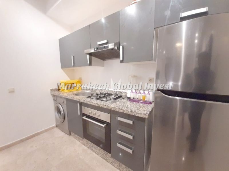 Appartement F2 meublé avec terrasse et piscine à louer – Guéliz, Marrakech – photo 4