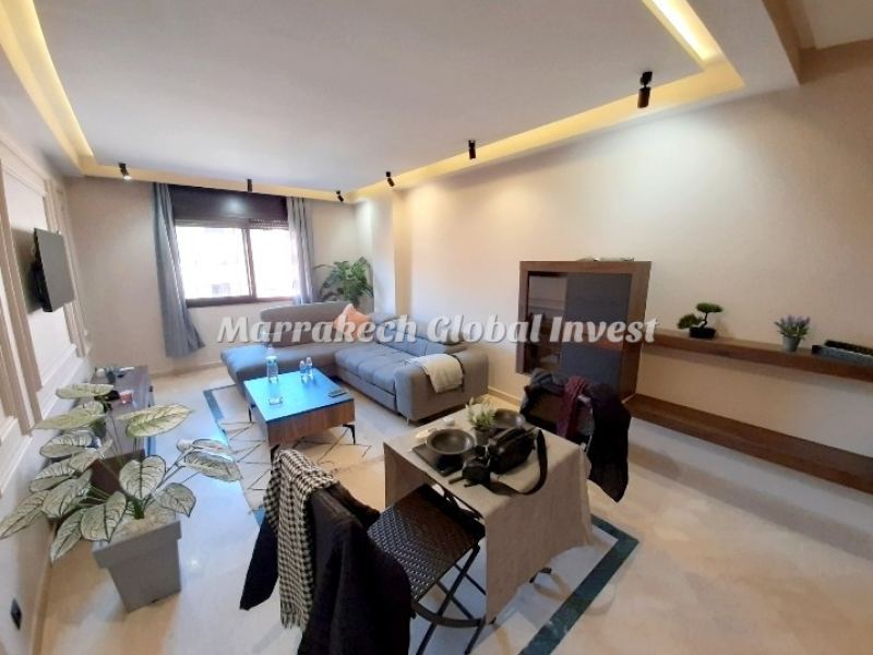 Appartement rénové 1 chambre avec balcon sur piscine à louer – Hivernage, Marrakech – photo 4