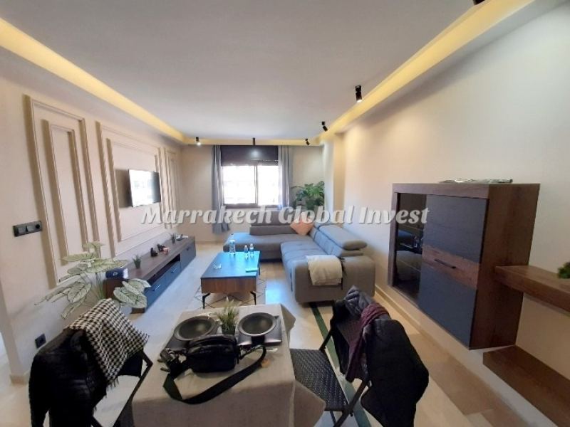 Appartement rénové 1 chambre avec balcon sur piscine à louer – Hivernage, Marrakech – photo 5
