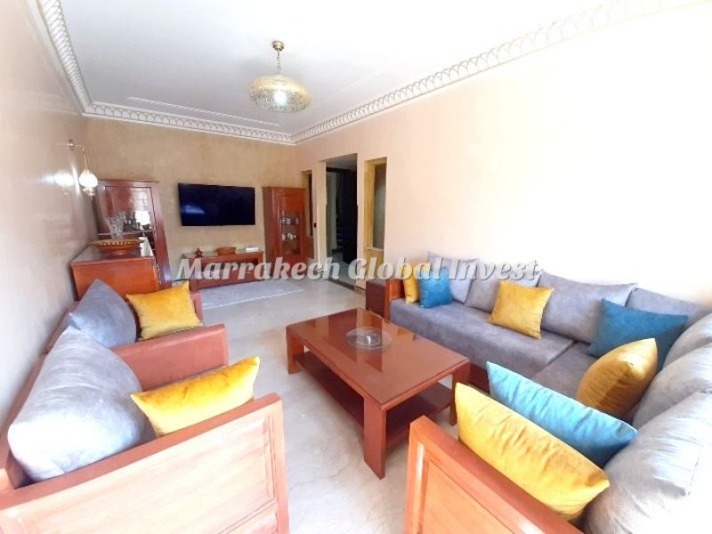 Appartement 2 chambres rénové meublé avec balcon à louer – Guéliz, Marrakech – photo 3