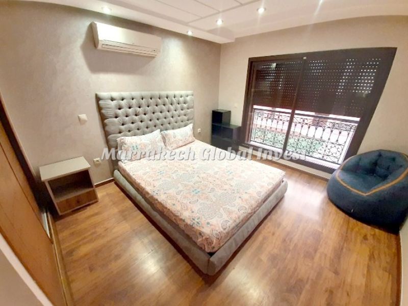 Duplex moderne 3 chambres à louer – Guéliz, Marrakech