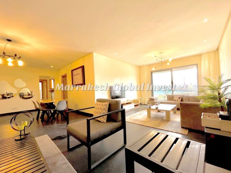 Appartement de luxe vue mer meublé à louer – Marina, Casablanca