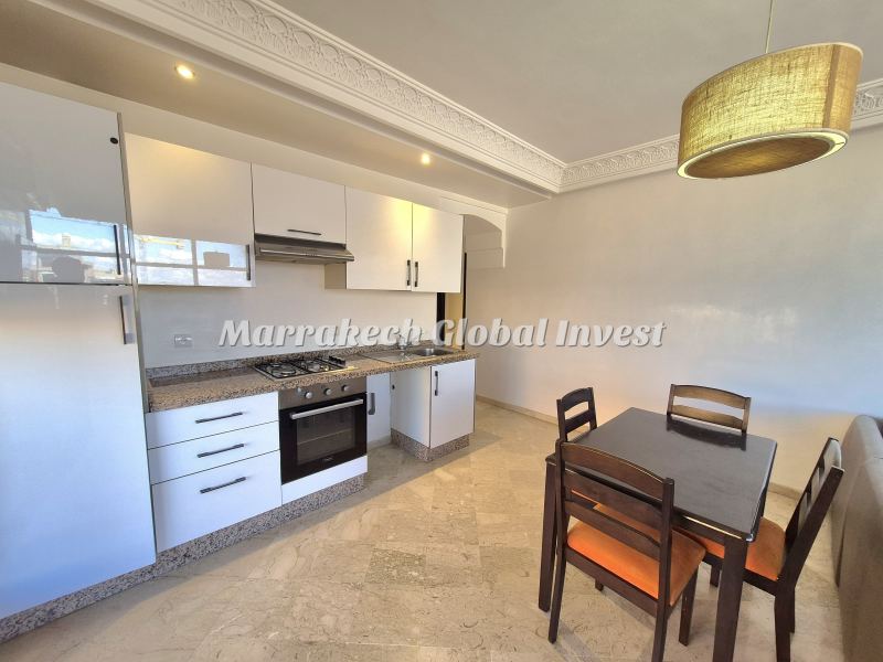 Appartement F2 moderne meublé 65 m² à louer – Guéliz, Marrakech