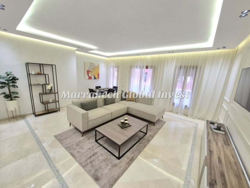 Appartement F3 neuf meublé de luxe à louer – Plaza Guéliz, Marrakech
