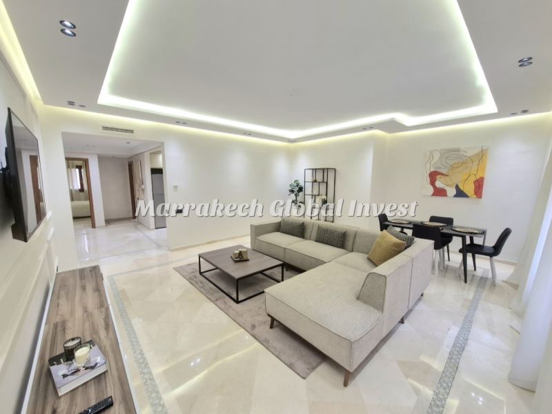 Appartement F3 neuf meublé de luxe à louer – Plaza Guéliz, Marrakech – photo 3