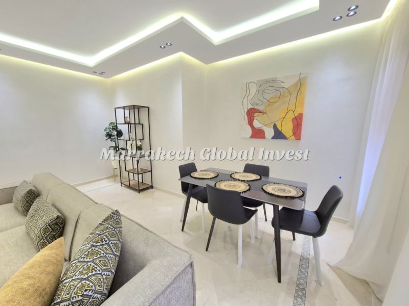 Appartement F3 neuf meublé de luxe à louer – Plaza Guéliz, Marrakech – photo 5