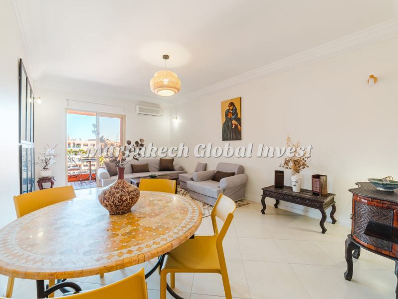 Appartement 2 chambres meublé avec terrasses à louer – Avenue Mohammed VI, Marrakech