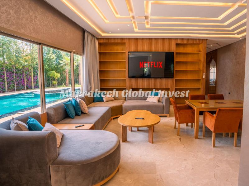 Villa 7 suites avec piscine en location saisonnière – Route de l'Ourika, Marrakech – photo 4