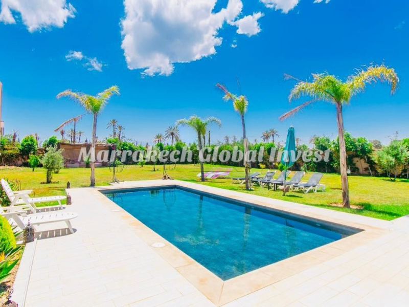 Villa de luxe 4 chambres avec piscine en location saisonnière – Bab Atlas, Marrakech
