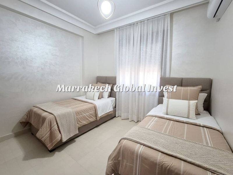 Appartement F3 neuf meublé à louer – Amelkis, Marrakech