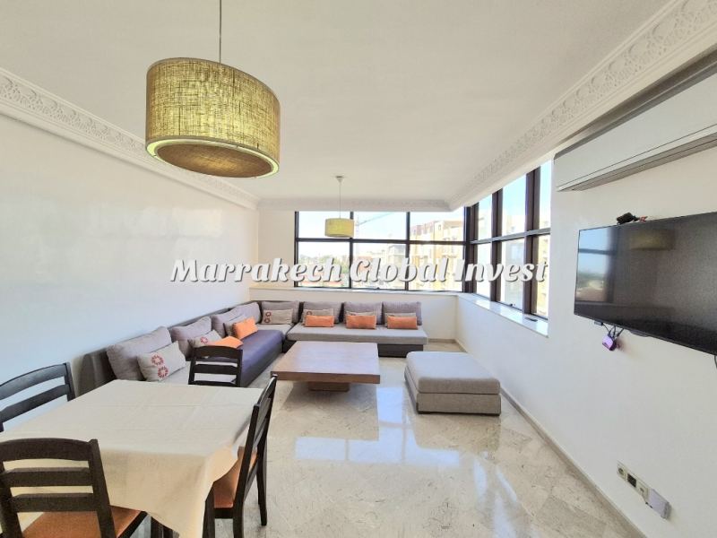 Studio haut standing meublé avec 2 balcons à louer – Guéliz, Marrakech – photo 4