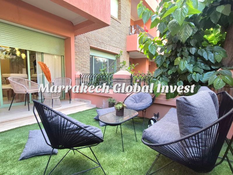 Appartement 2 chambres rénové avec terrasse et piscine à louer – Hivernage, Marrakech – photo 3