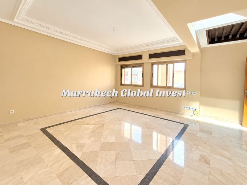 À louer – appartement vide avec grande terrasse privative à l’hivernage, marrakech – photo 4